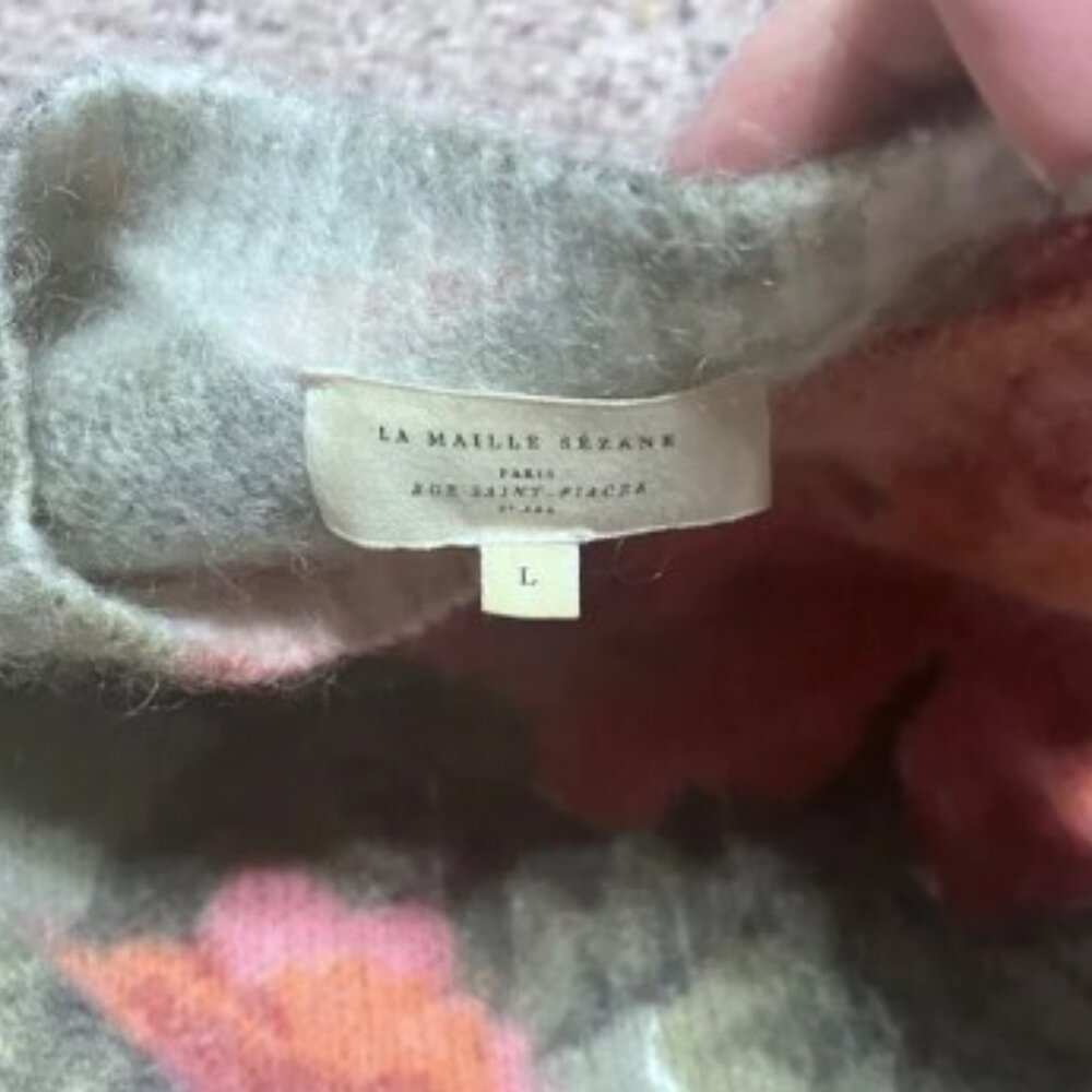 Sezane Wool Floral Sweater - Picture 4 of 4